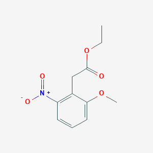 molecular formula C11H13NO5 B1427080 Ethyl 2-methoxy-6-nitrophenylacetate CAS No. 1090514-05-8