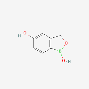 molecular formula C7H7BO3 B1427082 Benzo[c][1,2]oxaborole-1,5(3H)-diol CAS No. 1187190-70-0