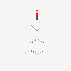 molecular formula C10H9ClO B1427089 3-(3-氯苯基)环丁酮 CAS No. 152714-08-4
