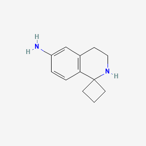 molecular formula C12H16N2 B1427099 3',4'-Dihydro-2'h-spiro[cyclobutane-1,1'-isoquinolin]-6'-amine CAS No. 1092794-38-1
