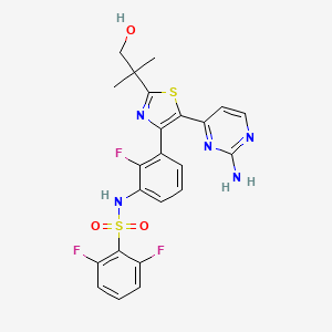 molecular formula C23H20F3N5O3S2 B1427101 Hydroxy dabrafenib CAS No. 1195767-77-1