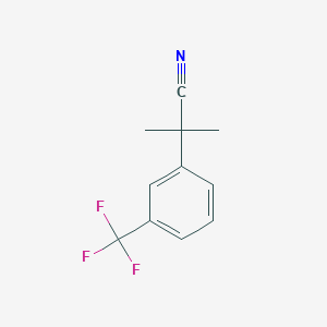 molecular formula C11H10F3N B1427103 2-Methyl-2-(3-(trifluoromethyl)phenyl)propanenitrile CAS No. 89765-40-2