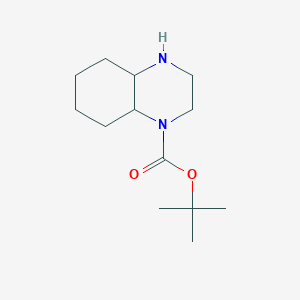 molecular formula C13H24N2O2 B1427108 叔丁基八氢喹喔啉-1(2H)-羧酸盐 CAS No. 886780-73-0