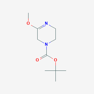 molecular formula C10H18N2O3 B1427118 叔丁基 5-甲氧基-1,2,3,6-四氢吡嗪-1-羧酸盐 CAS No. 590390-31-1