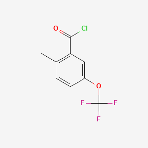 molecular formula C9H6ClF3O2 B1427138 2-甲基-5-(三氟甲氧基)苯甲酰氯 CAS No. 1261445-13-9