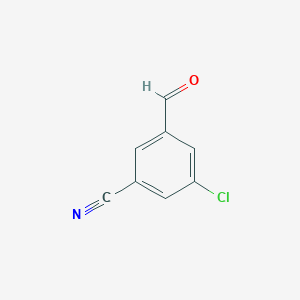 B1427146 3-Chloro-5-formylbenzonitrile CAS No. 1205513-88-7