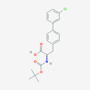 molecular formula C20H22ClNO4 B1427150 (S)-2-(叔丁氧羰基氨基)-3-(3'-氯联苯-4-基)丙酸 CAS No. 1282042-79-8