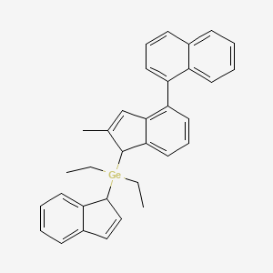 Diethyl(1H-inden-1-yl)[2-methyl-4-(naphthalen-1-yl)-1H-inden-1-yl]germane