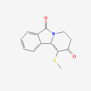 Pyrido[2,1-a]isoindole-2,6-dione, 3,4-dihydro-1-(methylthio)-