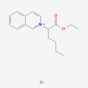 molecular formula C17H22BrNO2 B14271600 2-(1-Ethoxy-1-oxohexan-2-yl)isoquinolin-2-ium bromide CAS No. 138308-30-2