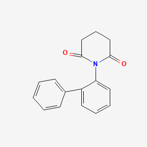 molecular formula C17H15NO2 B14271607 1-([1,1'-Biphenyl]-2-yl)piperidine-2,6-dione CAS No. 141734-96-5