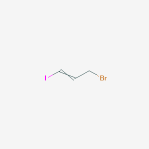 molecular formula C3H4BrI B14271623 3-Bromo-1-iodoprop-1-ene CAS No. 133834-87-4