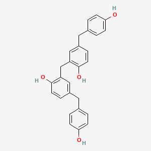 molecular formula C27H24O4 B14271627 2,2'-Methylenebis{4-[(4-hydroxyphenyl)methyl]phenol} CAS No. 156578-31-3