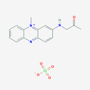 molecular formula C16H16ClN3O5 B14271642 5-Methyl-3-[(2-oxopropyl)amino]phenazin-5-ium perchlorate CAS No. 184763-73-3