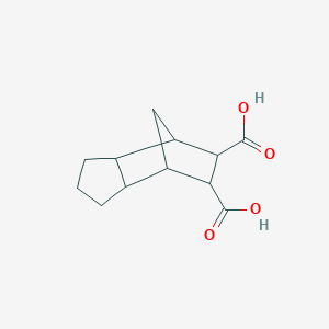 molecular formula C12H16O4 B14271671 Octahydro-1H-4,7-methanoindene-5,6-dicarboxylic acid CAS No. 168196-18-7