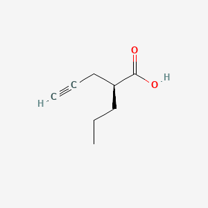 4-Pentynoic acid, 2-propyl-, (2S)-