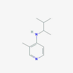 molecular formula C11H18N2 B1427172 3-甲基-N-(3-甲基丁-2-基)吡啶-4-胺 CAS No. 1343678-10-3