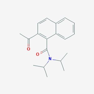 molecular formula C19H23NO2 B14271721 2-Acetyl-N,N-di(propan-2-yl)naphthalene-1-carboxamide CAS No. 181775-45-1