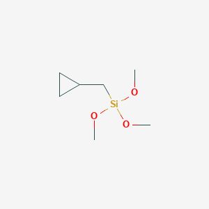 molecular formula C7H16O3Si B14271723 (Cyclopropylmethyl)(trimethoxy)silane CAS No. 164074-35-5