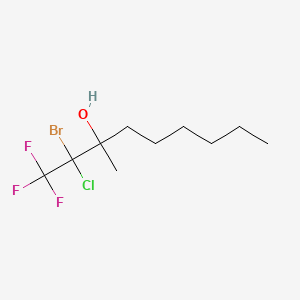 3-Nonanol, 2-bromo-2-chloro-1,1,1-trifluoro-3-methyl-