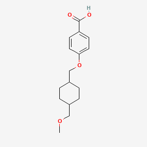 4-{[4-(Methoxymethyl)cyclohexyl]methoxy}benzoic acid