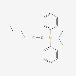 Tert-butyl(hex-1-YN-1-YL)diphenylsilane