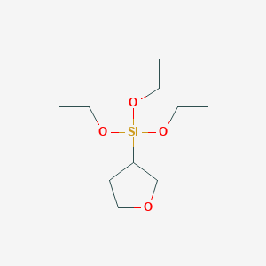 molecular formula C10H22O4Si B14271774 Triethoxy(oxolan-3-yl)silane CAS No. 158069-54-6