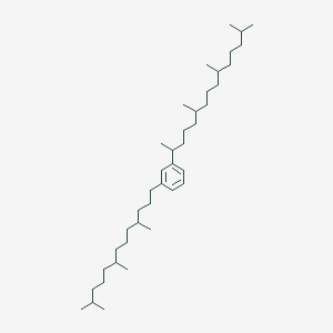 molecular formula C40H74 B14271783 1-(6,10,14-Trimethylpentadecan-2-yl)-3-(4,8,12-trimethyltridecyl)benzene CAS No. 129178-25-2