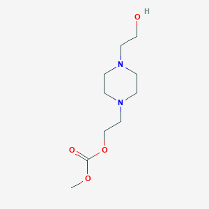 molecular formula C10H20N2O4 B14271799 2-[4-(2-Hydroxyethyl)piperazin-1-yl]ethyl methyl carbonate CAS No. 141578-02-1