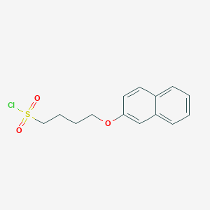 molecular formula C14H15ClO3S B1427180 4-(Naphthalen-2-yloxy)butane-1-sulfonyl chloride CAS No. 1375068-51-1
