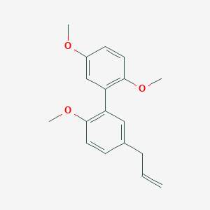 molecular formula C18H20O3 B14271820 2,2',5-Trimethoxy-5'-(prop-2-en-1-yl)-1,1'-biphenyl CAS No. 138591-47-6