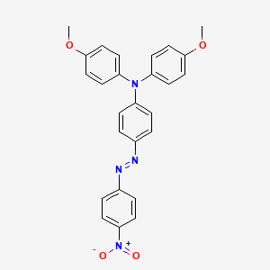 4-Methoxy-N-(4-methoxyphenyl)-N-{4-[(E)-(4-nitrophenyl)diazenyl]phenyl}aniline