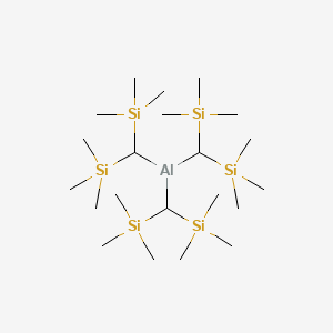 molecular formula C21H57AlSi6 B14271826 (Alumanetriyltrimethanetriyl)hexakis(trimethylsilane) CAS No. 127933-00-0