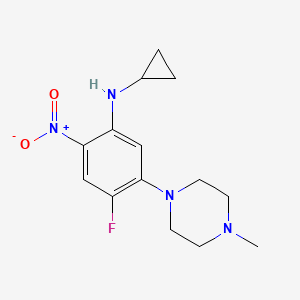 N-Cyclopropyl-4-fluoro-5-(4-methylpiperazin-1-yl)-2-nitroaniline