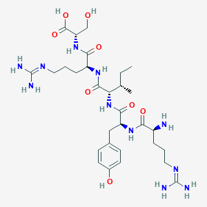 molecular formula C30H51N11O8 B14271840 H-Arg-Tyr-Ile-Arg-Ser-OH CAS No. 176786-57-5