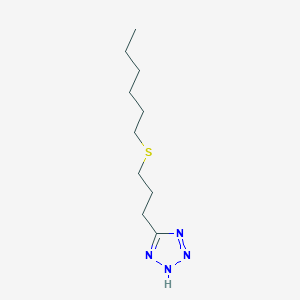 5-[3-(Hexylsulfanyl)propyl]-2H-tetrazole