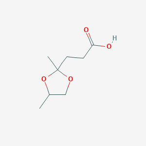 3-(2,4-Dimethyl-1,3-dioxolan-2-yl)propanoic acid