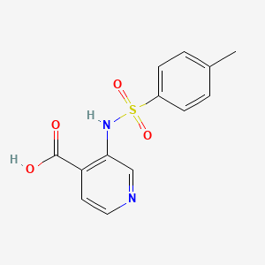 molecular formula C13H12N2O4S B1427186 3-(4-甲基苯磺酰氨基)异烟酸 CAS No. 1490502-02-7