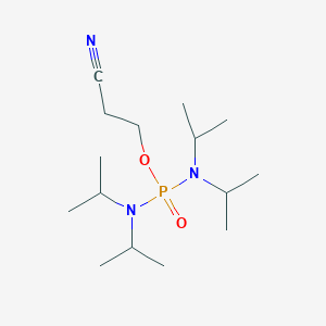 molecular formula C15H32N3O2P B14271867 Phosphorodiamidic acid, tetrakis(1-methylethyl)-, 2-cyanoethyl ester CAS No. 128312-25-4