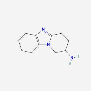 molecular formula C11H17N3 B1427187 1,2,3,4,6,7,8,9-Octahydrobenzo[4,5]imidazo[1,2-a]pyridin-2-amine CAS No. 1342072-98-3