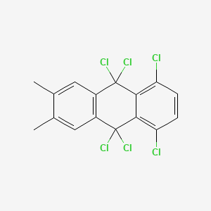 1,4,9,9,10,10-Hexachloro-6,7-dimethyl-9,10-dihydroanthracene