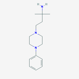 molecular formula C15H25N3 B1427190 2-Methyl-4-(4-phenylpiperazin-1-yl)butan-2-amine CAS No. 1468596-71-5