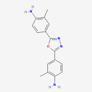 molecular formula C16H16N4O B14271908 4,4'-(1,3,4-Oxadiazole-2,5-diyl)bis(2-methylaniline) CAS No. 170146-28-8