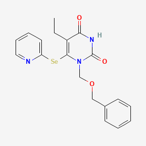 5-Ethyl-1-benzyloxymethyl-6-(pyridylseleno)uracil