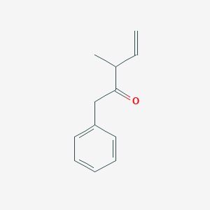 molecular formula C12H14O B14271945 4-Penten-2-one, 3-methyl-1-phenyl- CAS No. 135987-22-3