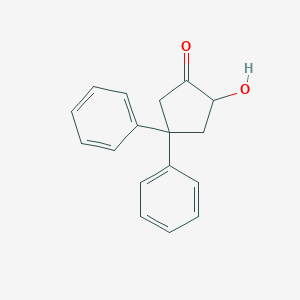 molecular formula C17H16O2 B14271953 2-Hydroxy-4,4-diphenylcyclopentan-1-one CAS No. 131497-68-2