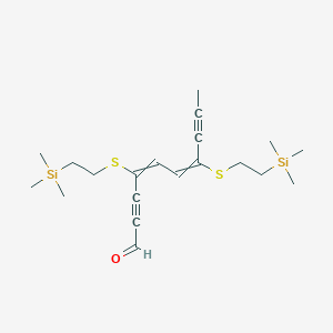 4,7-Bis{[2-(trimethylsilyl)ethyl]sulfanyl}deca-4,6-diene-2,8-diynal