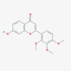 4H-1-Benzopyran-4-one, 7-hydroxy-2-(2,3,4-trimethoxyphenyl)-