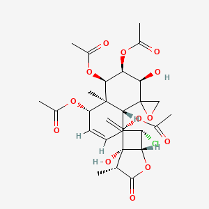 molecular formula C28H35ClO13 B14271976 Gemmacolide D CAS No. 134915-01-8