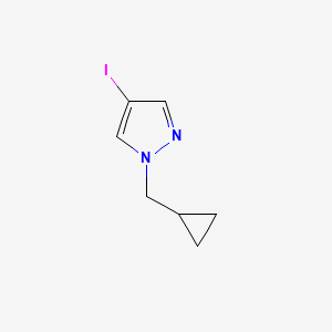molecular formula C7H9IN2 B1427198 1-(Cyclopropylmethyl)-4-iodo-1H-pyrazole CAS No. 1340571-52-9